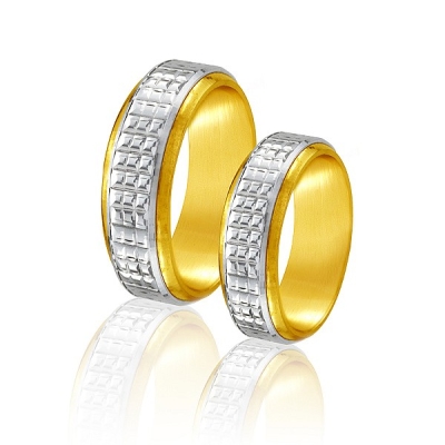 Obrączki dwukolorowe