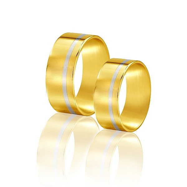 Obrączki dwukolorowe