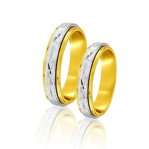 Obrączki dwukolorowe