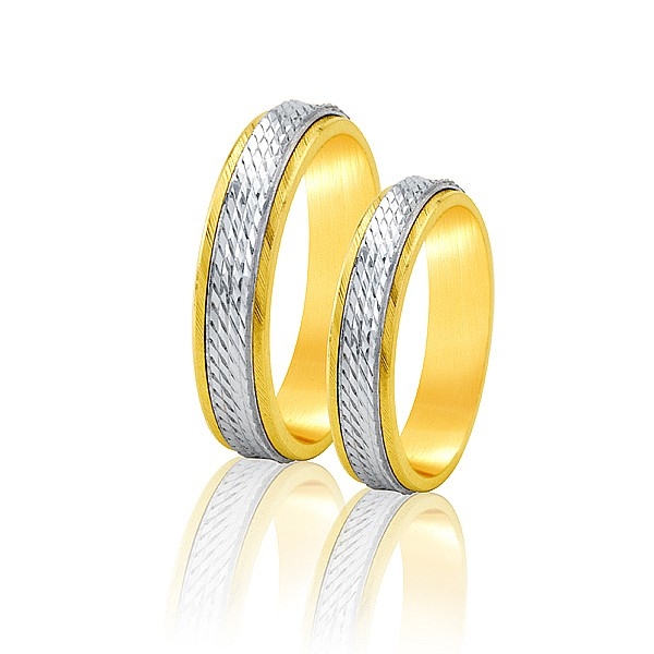 Obrączki dwukolorowe