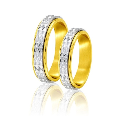 Obrączki dwukolorowe