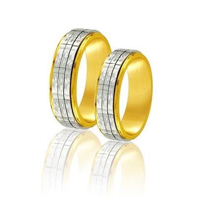 Obrączki dwukolorowe