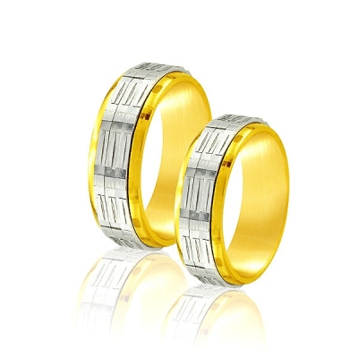 Obrączki dwukolorowe