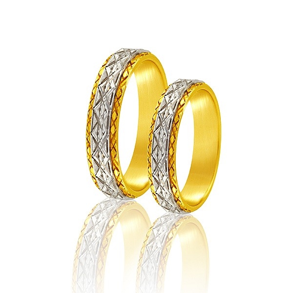 Obrączki dwukolorowe