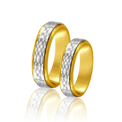 Obrączki dwukolorowe