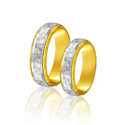 Obrączki dwukolorowe