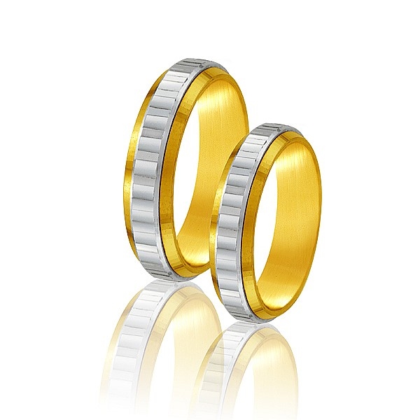 Obrączki dwukolorowe