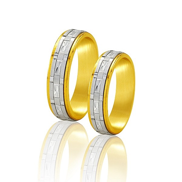 Obrączki dwukolorowe